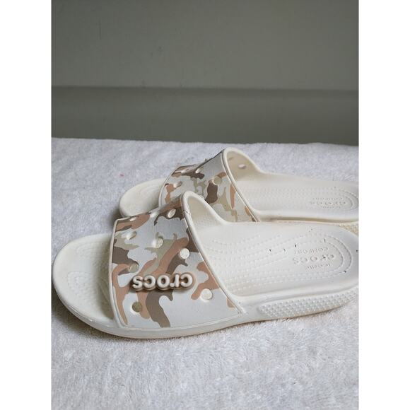 Crocs Iconic Comfort Women's Camo With Jibbitz Charms Slides Sandals W6/M4 - Picture 4 of 12